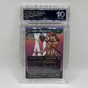 Vanille, Cheerful l'Cie - Borderless Foil MTG Final Fantasy FFXIII Graded 10